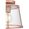 Quoizel Labrant 1-Light Matte Rose Gold Semi-Flush Mount QFL5612MRG - alternate 5